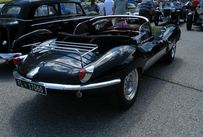 Trimoba AG / Oldtimer und Immobilien,Jaguar XKSS 1956; 3442ccm 174kW : Speed ca. 250km/h ; grosse Rarität, da die meisten dieser Modelle (270 Stück)  bei einem Fabrikbrand am 12.02.1957 zerstört wurden.