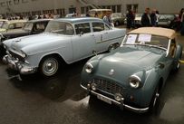 Trimoba AG / Oldtimer und Immobilien,li-re: Chevrolet BelAir: 4 door Sedan 1955 / Triumph TR3: 4 Zyl. 2000ccm 95 PS Jg.55-57