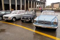 Trimoba AG / Oldtimer und Immobilien,li-re: Peugeot 304 Break Bj. 1970-79 / 1.3l Benzin, später 1.4l Diesel mit 45 PS (65PS Benzin) / Fiat 500 Bj. 1957- 75; 2 Zyl / Borgward Isabella Coupé Bj. 57-61, 4 Zyl. 1.5l,  75PS / 