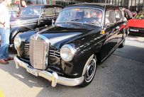 Trimoba AG / Oldtimer und Immobilien,Mercedes 180 (W120) Ponton 1953-57; R-4, 1.8l, 52 PS, mit seltenem Faltschiebedach. Wunderschön! 