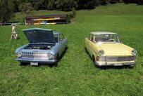 Trimoba AG / Oldtimer und Immobilien,Opel Rekord A 1964-65 neben seinem Vorgänger, dem Opel Rekord P2 1960-63