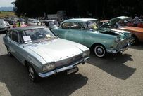 Trimoba AG / Oldtimer und Immobilien,li-re: Ford Capri 1600GT 1969; 1599ccm, 4 Zyl., 88PS. Schöner, unrestaurierter Zustand / Opel Rekord P1200 1960; 4 Zyl., 40 PS und 1196ccm. 