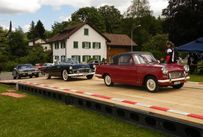 Trimoba AG / Oldtimer und Immobilien,re: Triumph Herald 1200, 1961-70; 4 Zyl. 1100ccm, 39 PS / Mitte: Ford Thunderbird ca. 1961 V8 300 PS