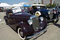 Trimoba AG / Oldtimer und Immobilien,li-re: Mercedes 170V Typ A 1937;4 Zyl. 1685ccm, 37PS, nur 376 Stck. hergestellt / Ford A 40 1930; 4 Zyl-Reihen, 3.3l, 40PS